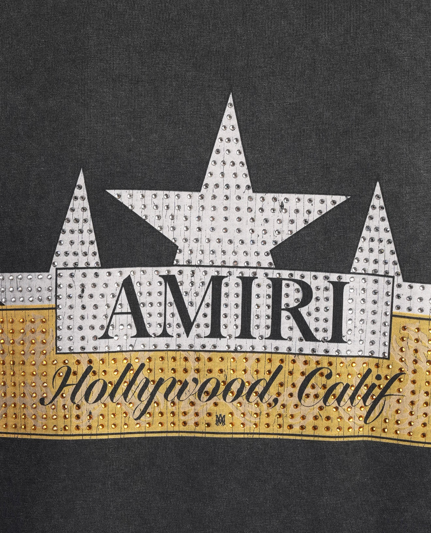 Amiri Vintage Amiri Crystal Star Tee Black