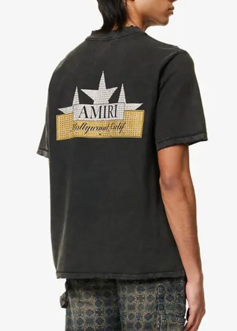 Amiri Vintage Amiri Crystal Star Tee Black