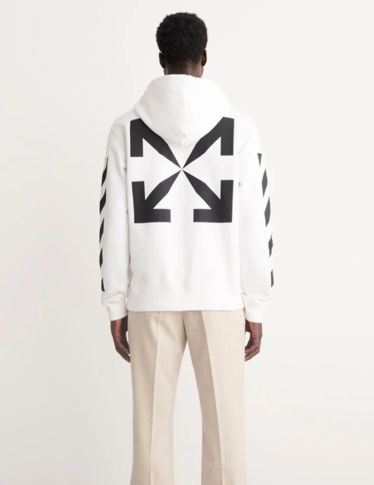 Off-White Diag Arrow Hoodie White