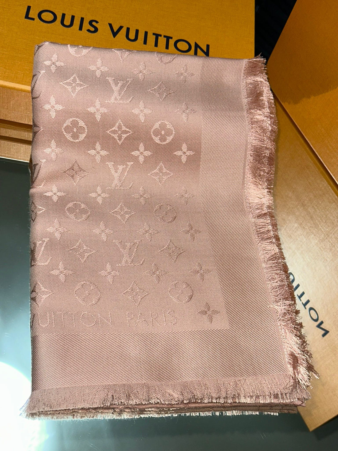 Louis Vuitton Monogram Silk Shawl