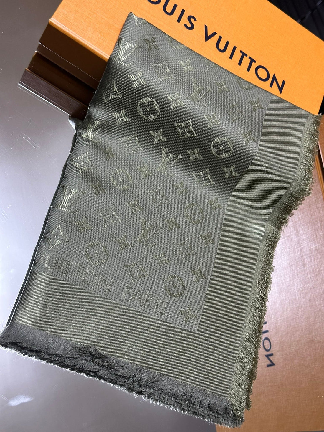 Louis Vuitton Monogram Silk Shawl