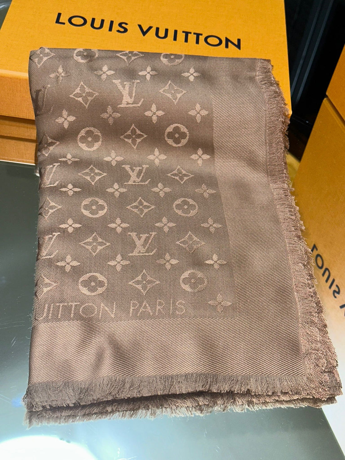 Louis Vuitton Monogram Silk Shawl