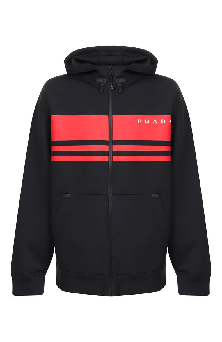 Prada Linea Rossa Technical Zip Hoodie