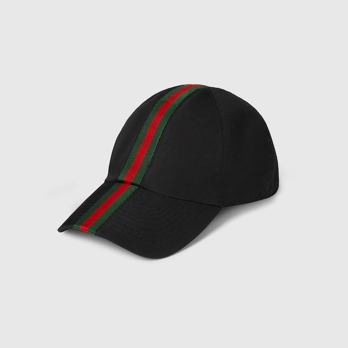 Gucci Web Baseball Cap Black