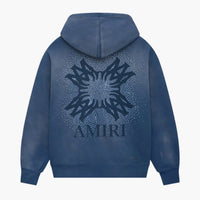Amiri Quad Crystal Zip Hoodie