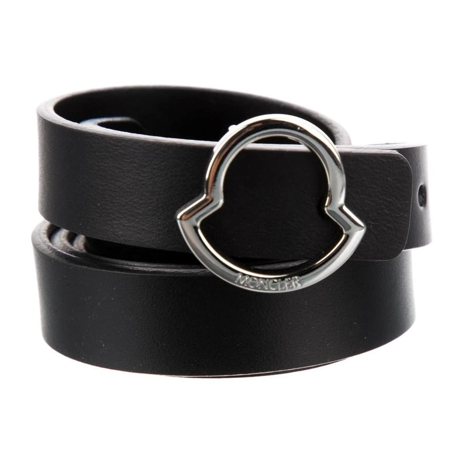 Moncler Logo Buckle Leather Belt