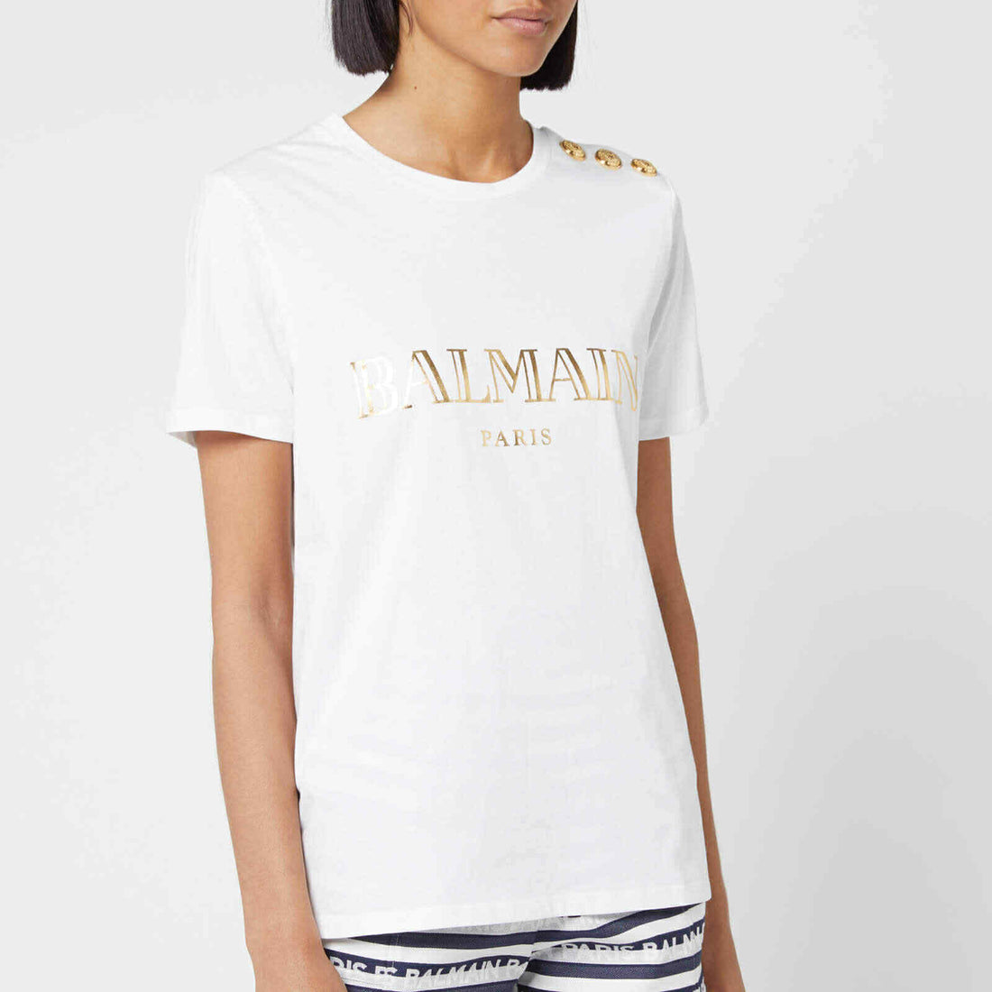 Balmain Buttoned T-Shirt