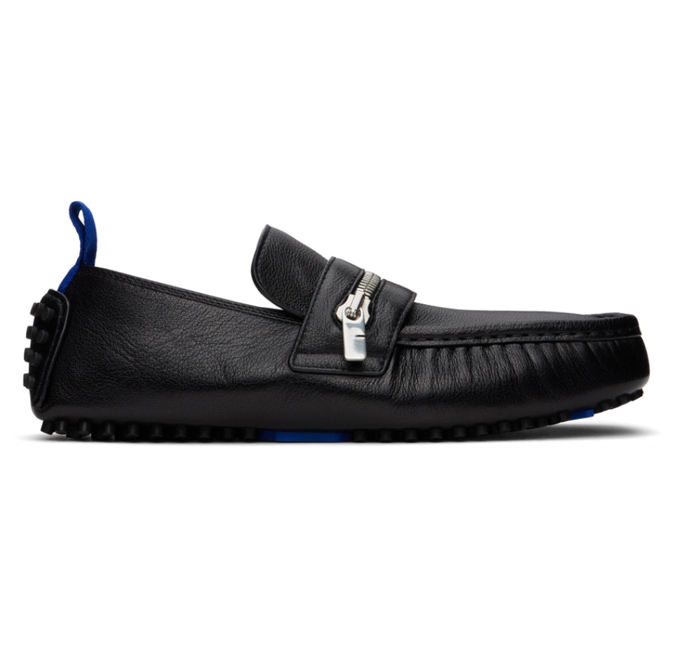 Burberry  Leather Motor Low Loafers