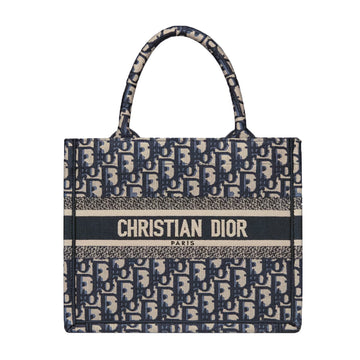 Dior Oblique Embroidery Small Book Tote Bag