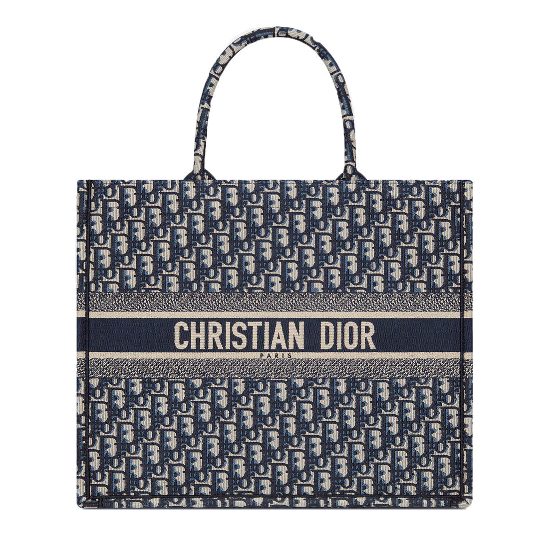 Dior Oblique Embroidery Large Book Tote Bag