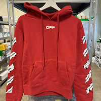 Off-White Tape Arrow Hoodie Red