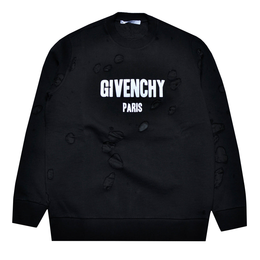 Givenchy Destroyed Logo Sweatshirt