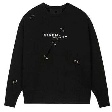 Givenchy Oversized Metal Detailed Sweatshirt