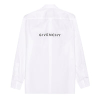 Givenchy Reverse Logo Printed Poplin Shirt