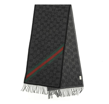 Gucci GG Jacquard Wool Scarf
