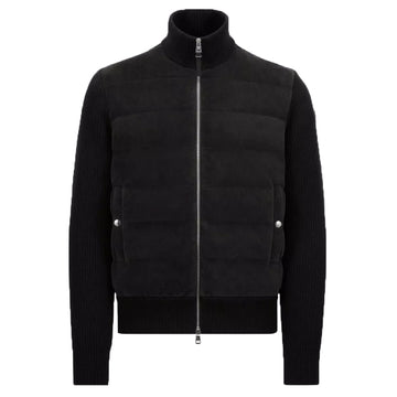 Moncler Padded Wool and Corduroy Cardigan