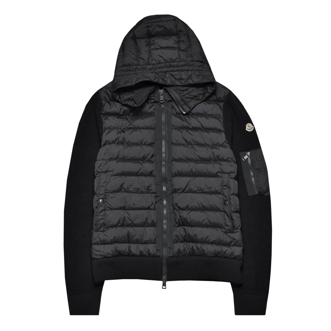 Moncler Hooded Down Cardigan