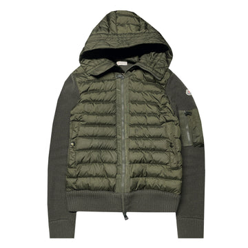 Moncler Hooded Down Cardigan