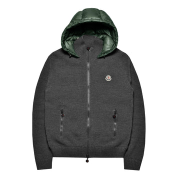 Moncler Hooded Down Cardigan