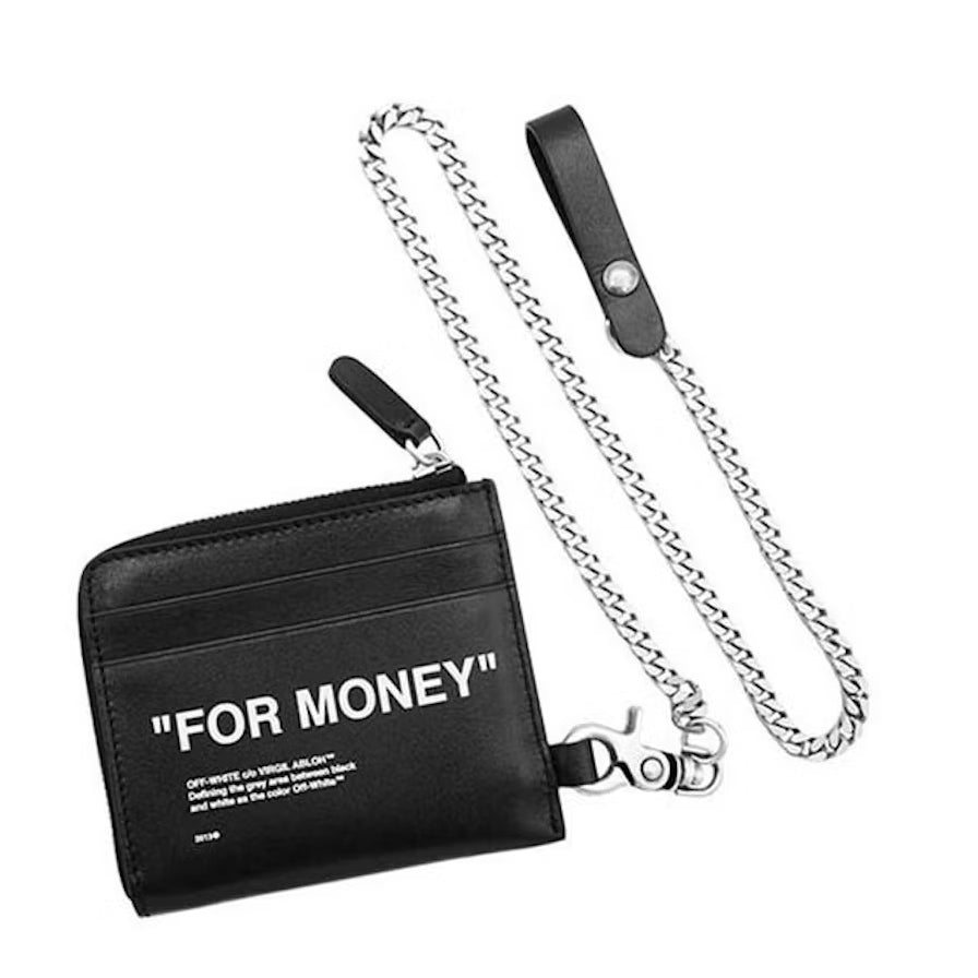 Off-White "For Money" Chain Wallet