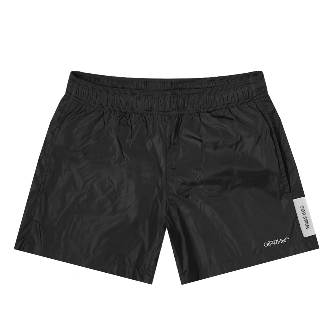 Off-White Logo Printed Swim Shorts