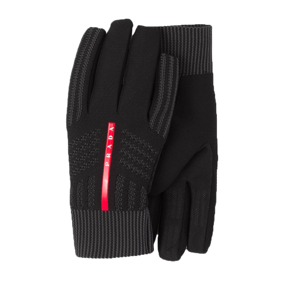 Prada Linea Ross Windproof Knit Gloves