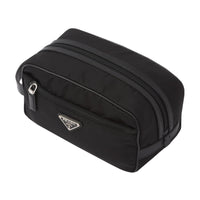 Prada Re-Nylon and Saffiano Leather Travel Pouch