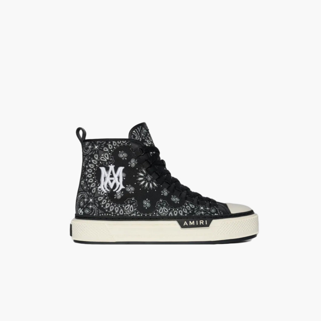Amiri Bandana MA Logo Court Hi Black White