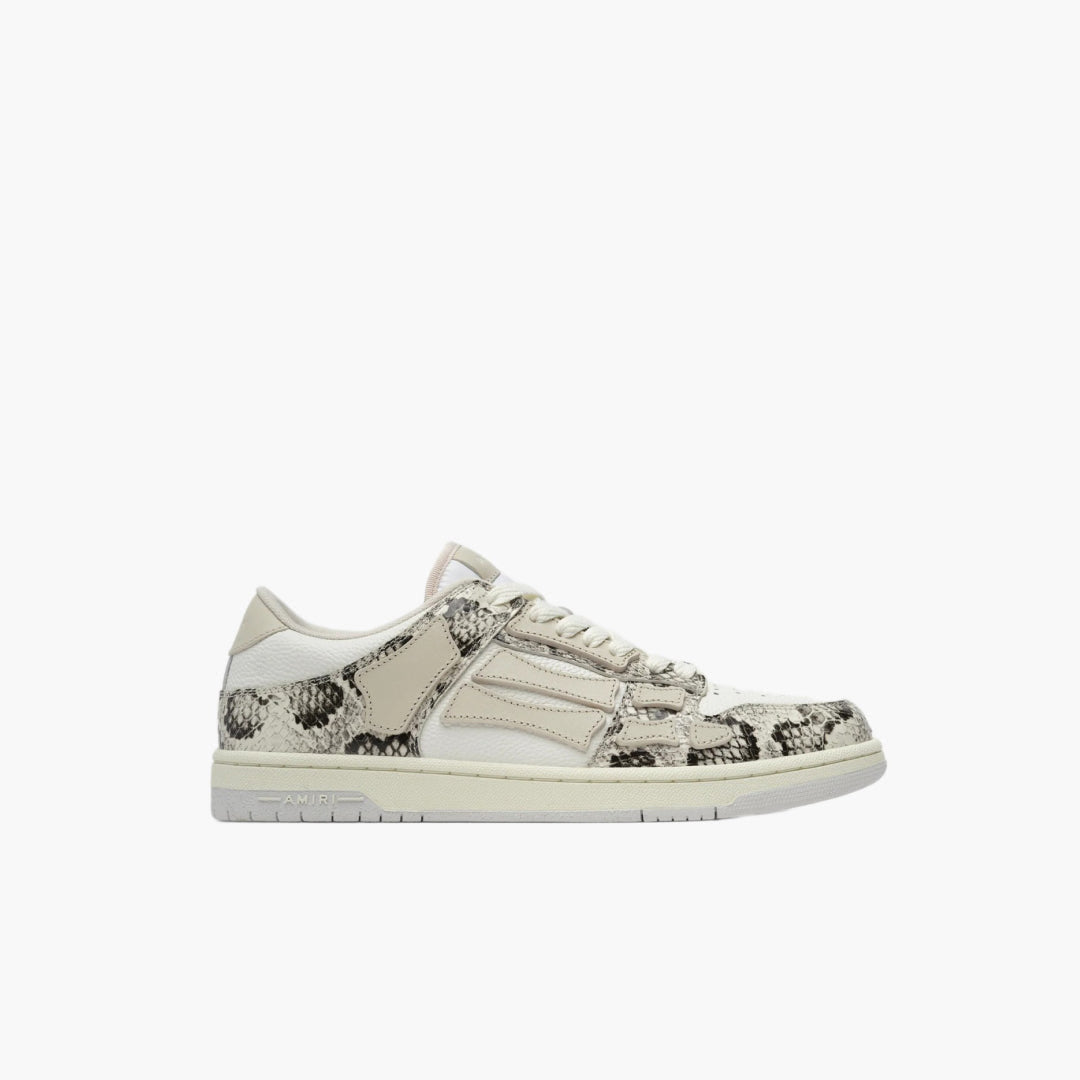 Amiri Snake Skel Top Low Alabaster