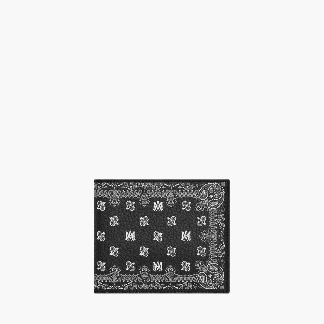 Amiri MA Bandana Bi-Fold Black wallet