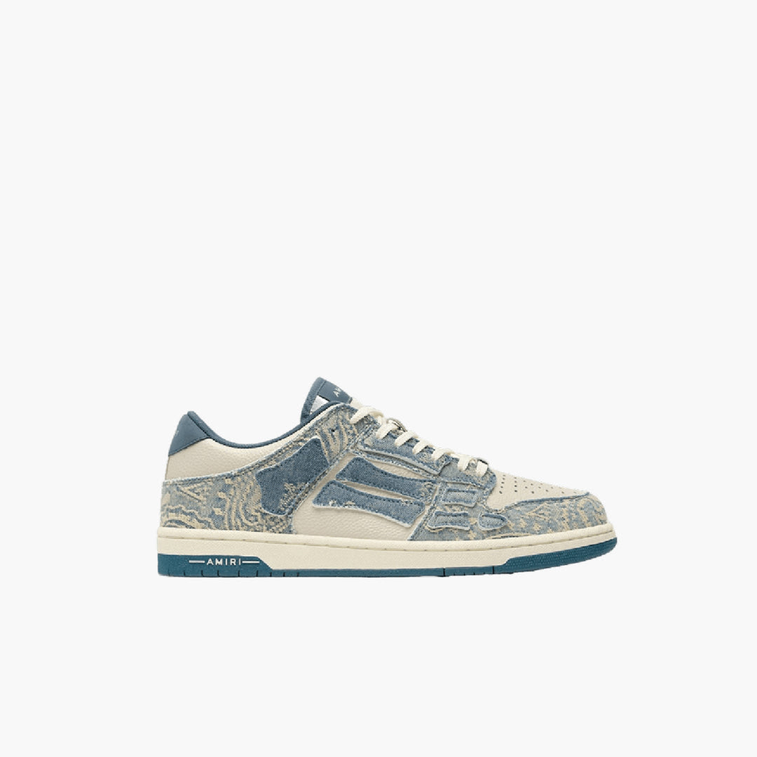 Amiri Skel Top Low Natural/Denim Sneaker