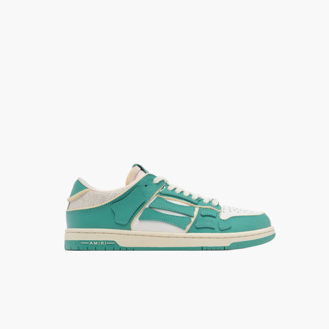 Amiri Collegiate Skel Top Low Sea Blue White Sneaker