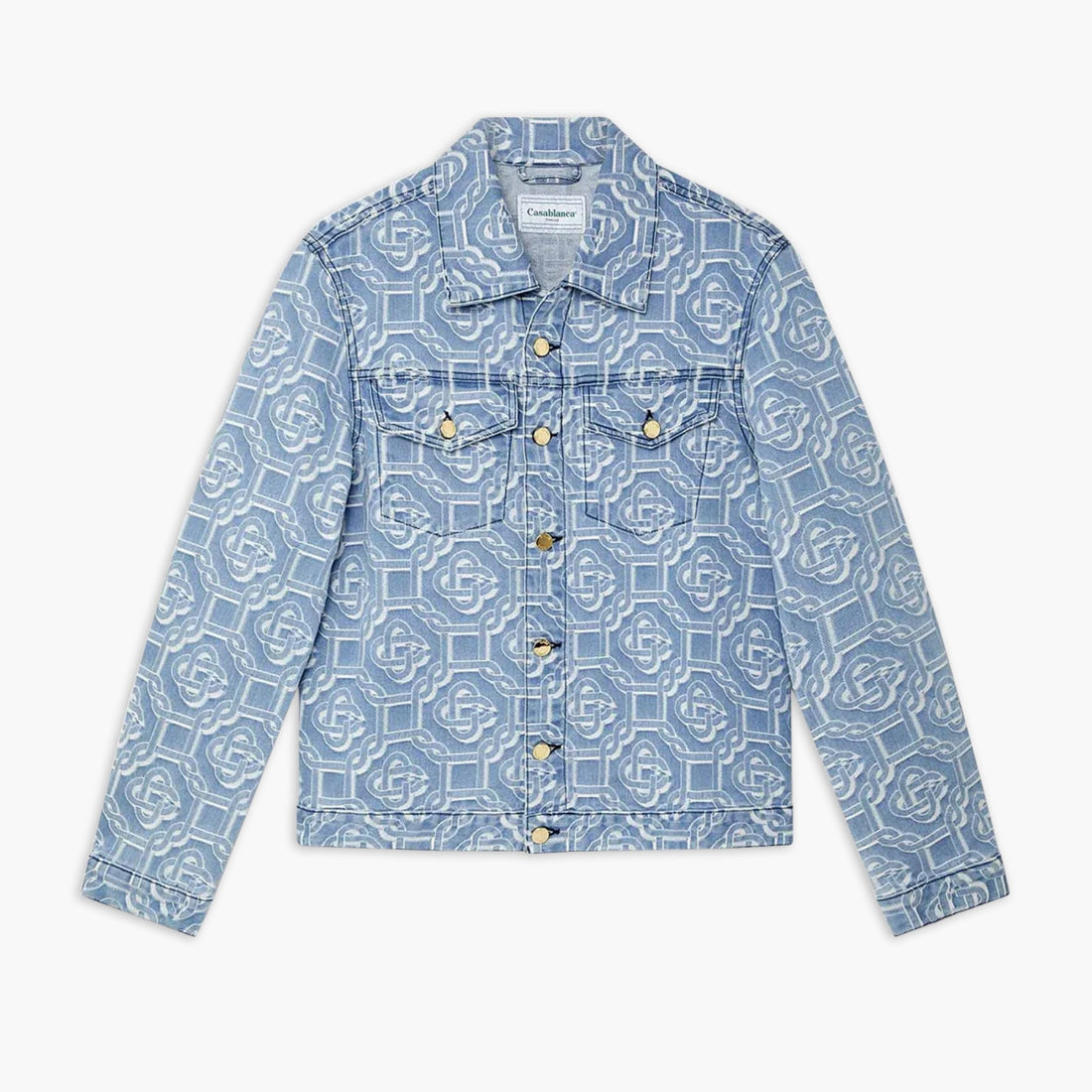Casablanca Denim Jacket Bleached Classic Monogram