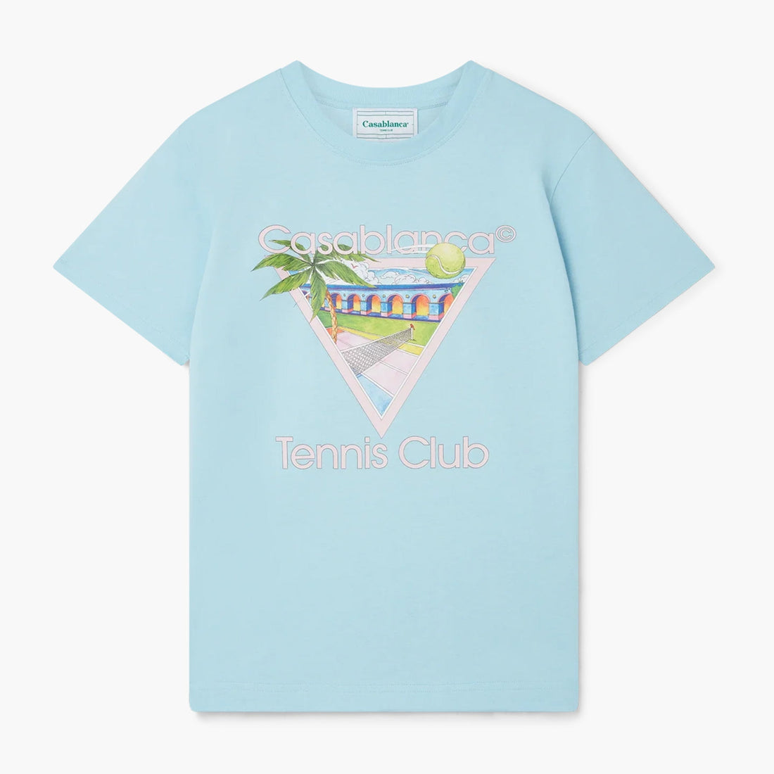 Casablanca Tennis Club Icon T-Shirt Blue