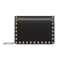 Valentino Rockstud Calfskin Chain Pouch Bag