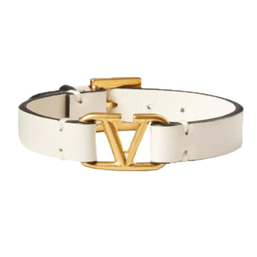 Valentino V Logo Calfskin Bracelet