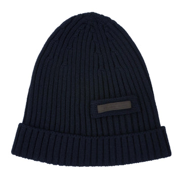 Prada Lana Wool Logo Beanie