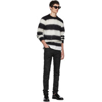 Saint Laurent Striped Mohair Sweater