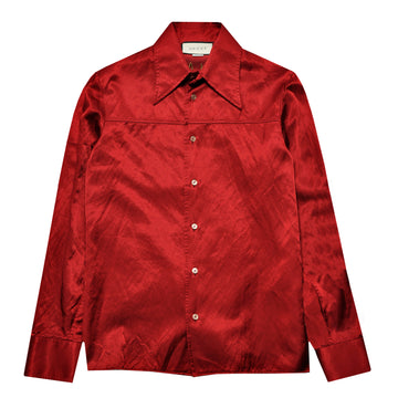 Gucci Embroidered Technical Satin Shirt