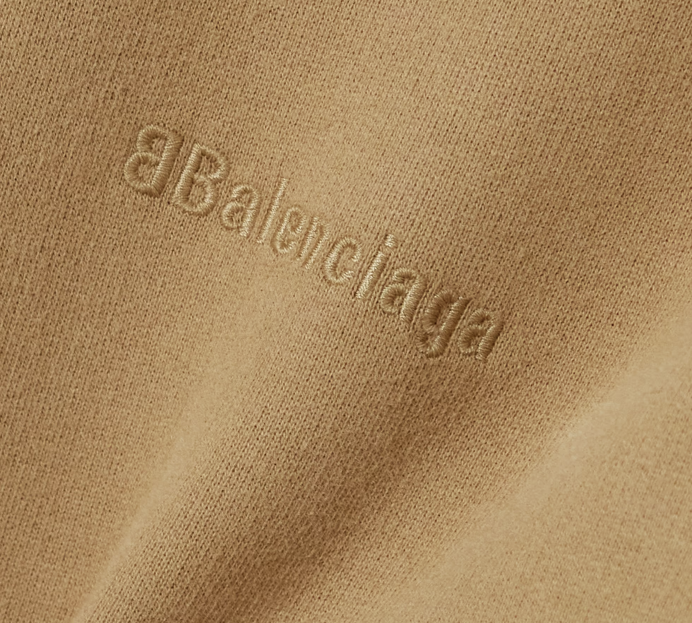 Balenciaga Logo Embroidered Hoodie