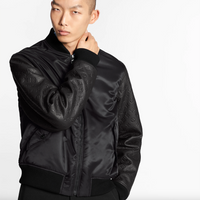 Louis Vuitton Monogram Leather Mix Bomber Jacket