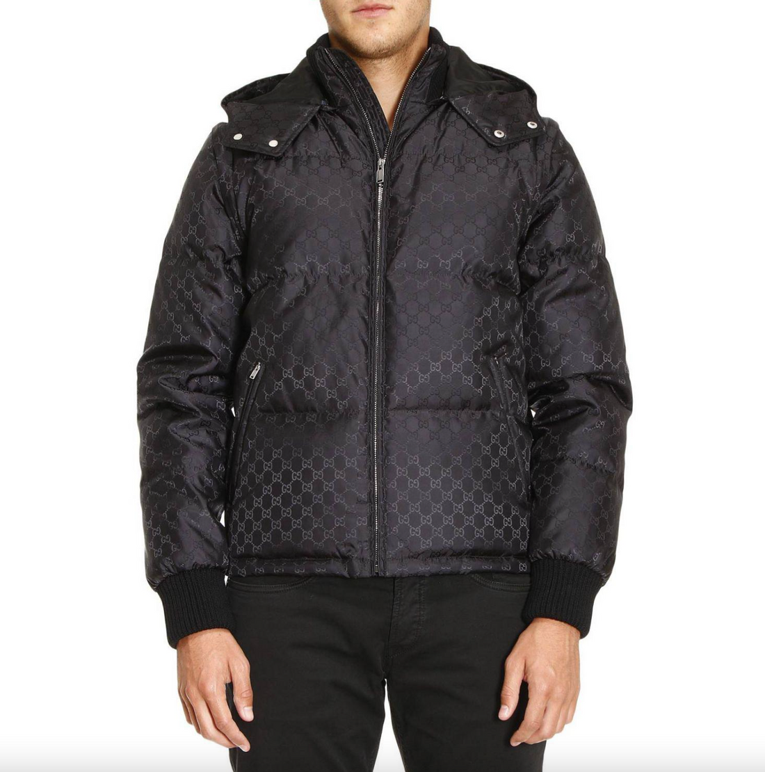 Gg jacquard padded jacket online