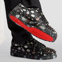 Christian Louboutin Junior Spike LeatherSneaker