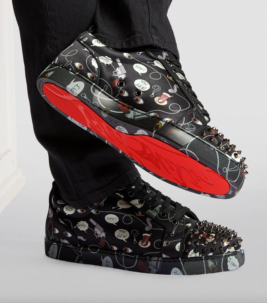 Christian Louboutin Junior Spike LeatherSneaker