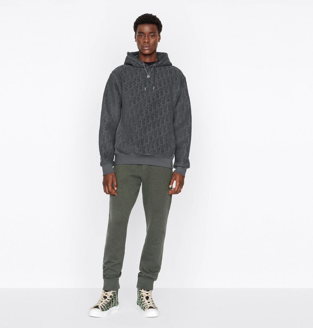 Dior Oblique Terry Cotton Jacquard Hoodie