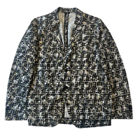 Fendi FF Camouflage Printed Blazer Jacket