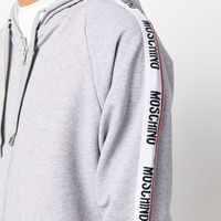 Moschino Zipped Logo Hoodie