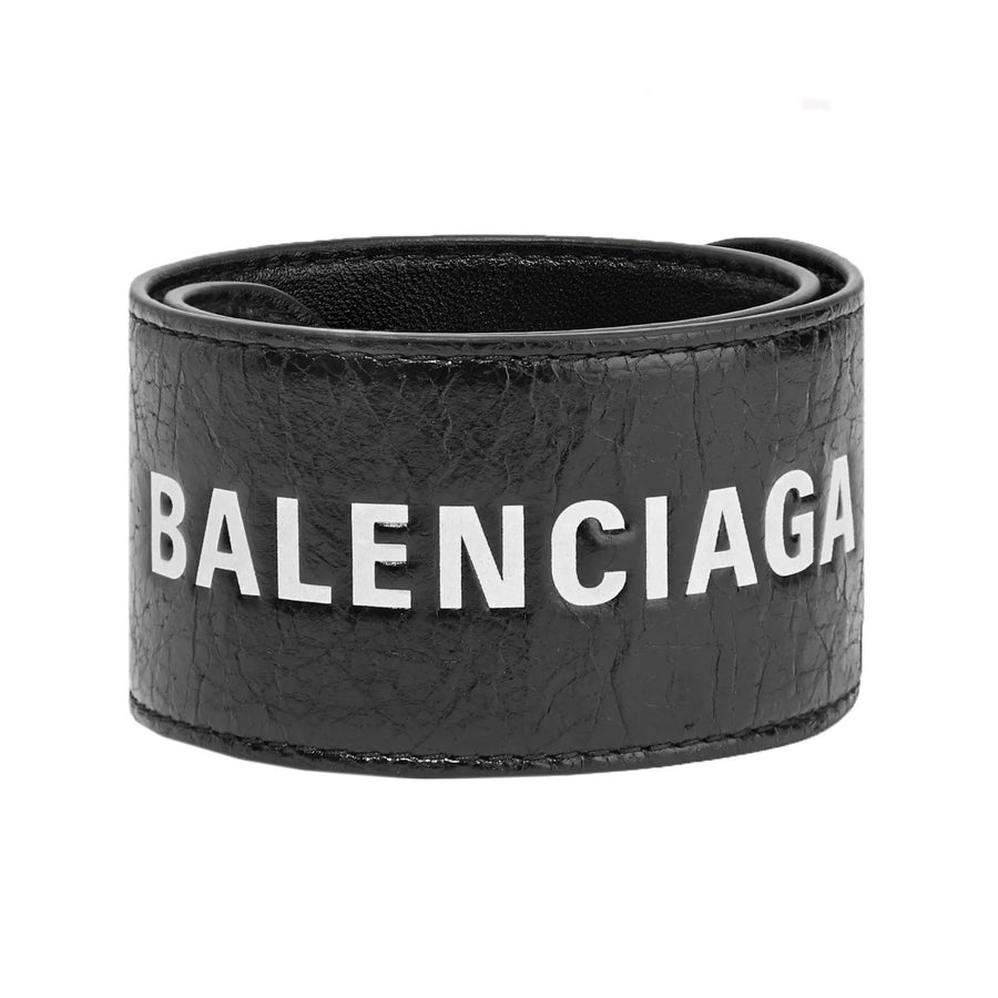 Balenciaga Cycle Leather Bracelet