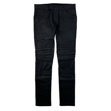 Balmain Waxed Biker Jeans