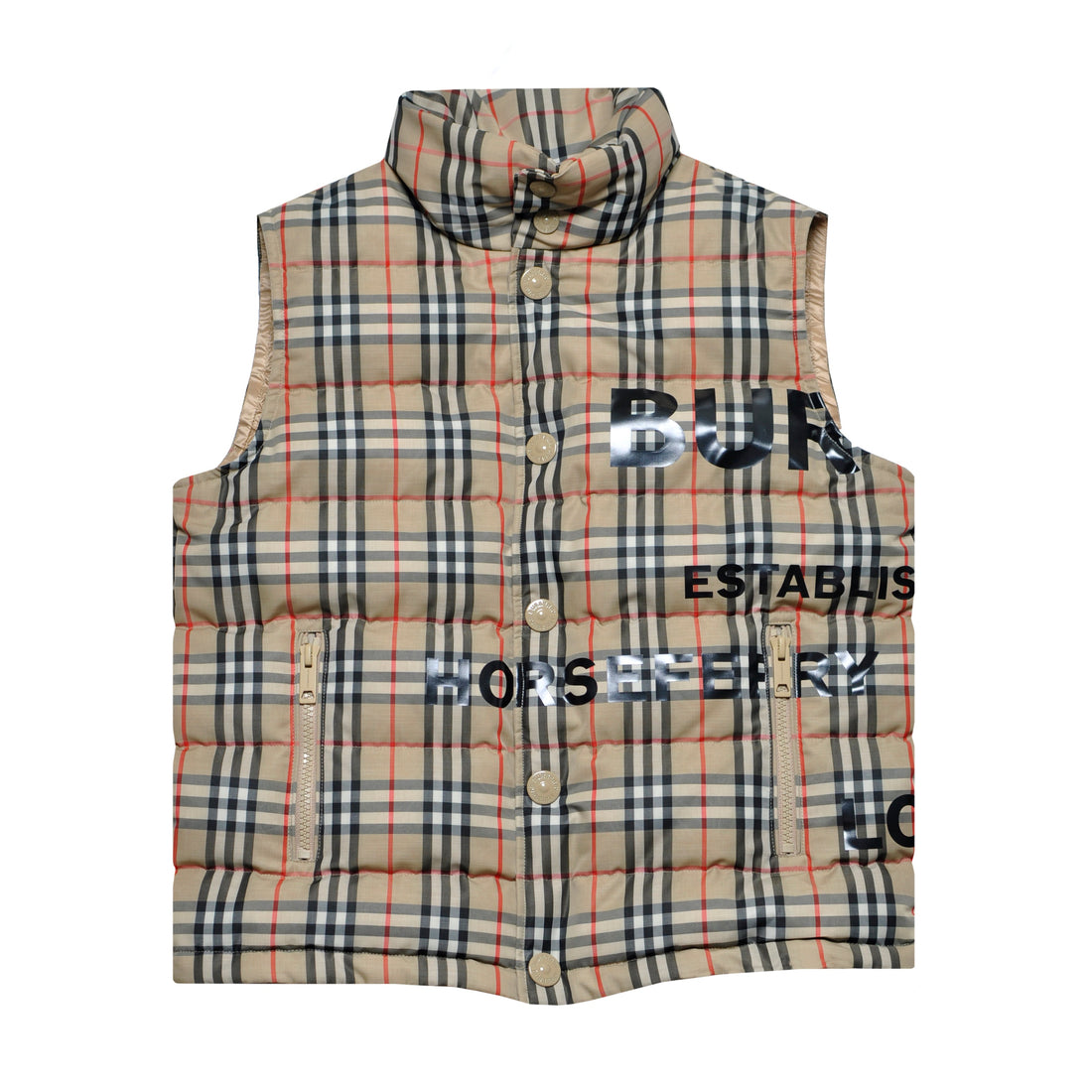 Burberry Check Down Vest